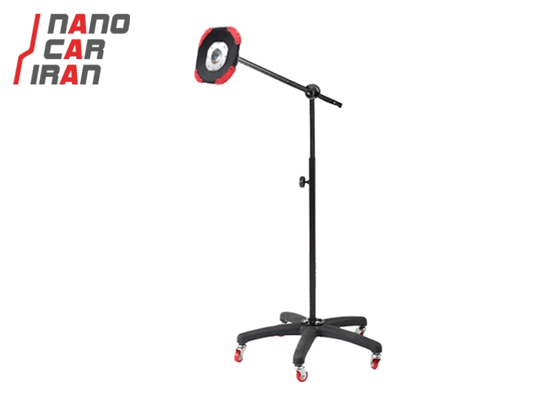 پایه نگهدارنده چراغ دیتیلینگ قابل تنظیم تا ارتفاع ۱۷۰ سانتی‌ متر به همراه چراغ دیتیلینگ